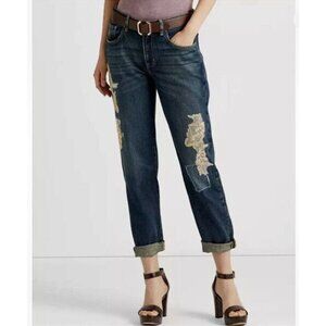 👖Lauren Ralph Lauren Blue Boyfriend Jeans, Sz 16/18